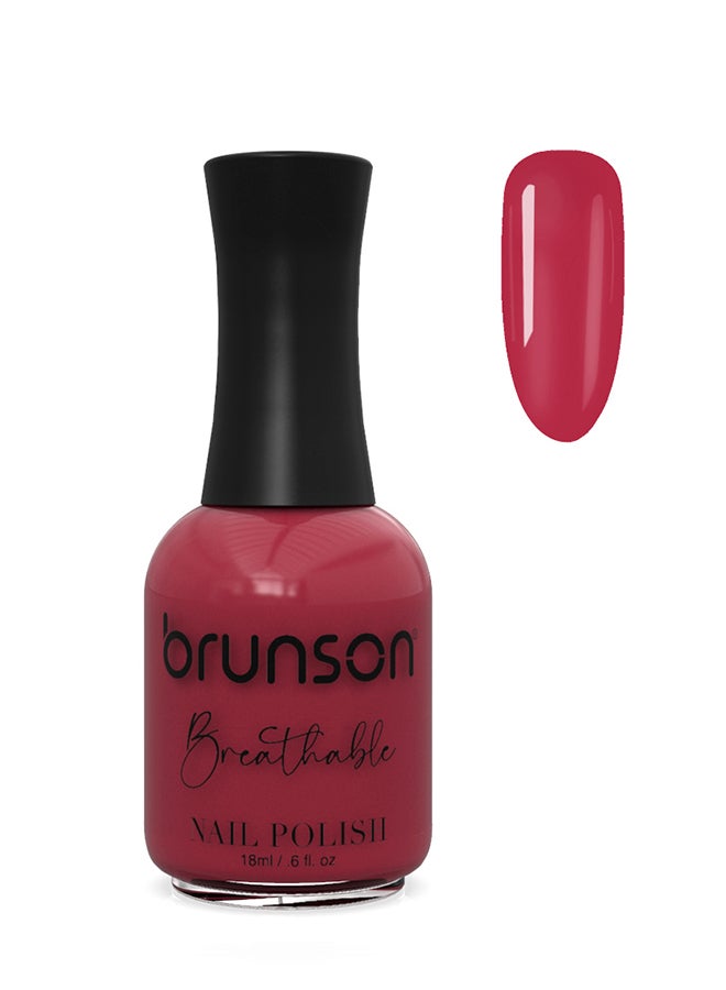 brunson Breathable Nail Polish Halal nail polish Wudu friendly Quick-Dry Vegan long lasting but easy peel off   18ml BH211