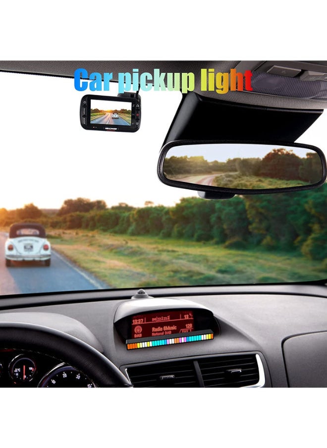 SHOPI - RGB Sound Reactive LED Light Bar, Sound Control Light Music Level Indicator Creative Colorful Sound Control Ambient Light Voice Activated Pickup Rhythm Light for Party Car Light Desktop - Image 1
