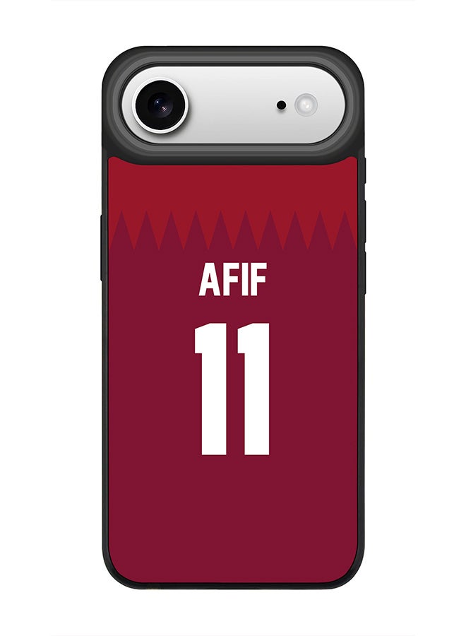 Stylizedd iPhone Air Case, [Compatible with MagSafe] Slim Magnetic cover Phone Case iPhone Air -Football - Qatar,  Afif - Image 1