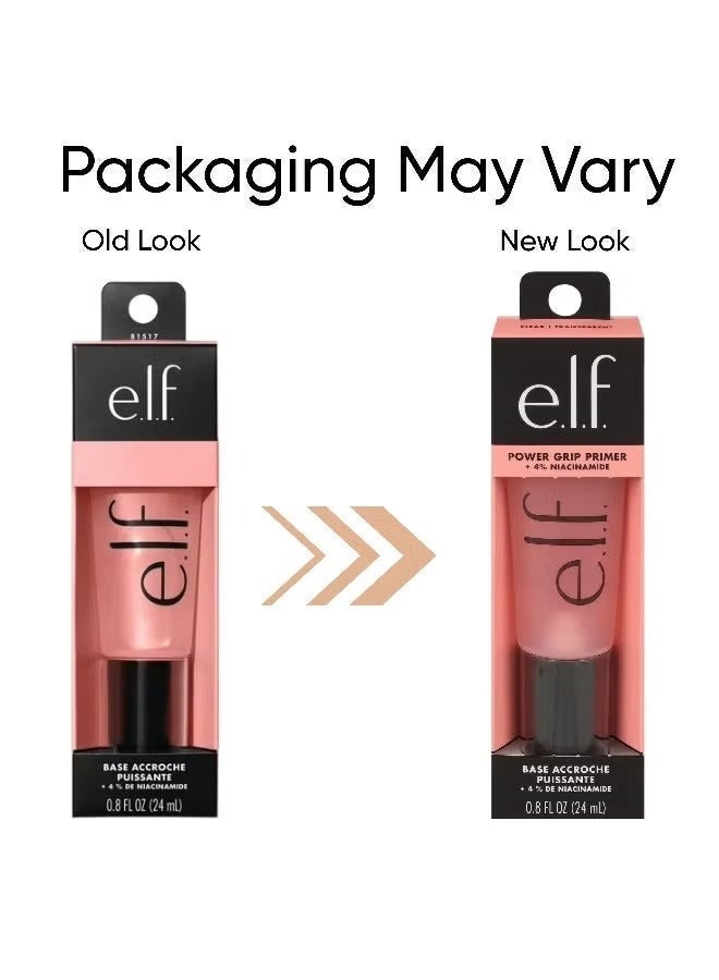 elf Power Grip Primer + 4% Niacinamide 0.8 Fl. Oz Packaging May Vary Clear - Image 4
