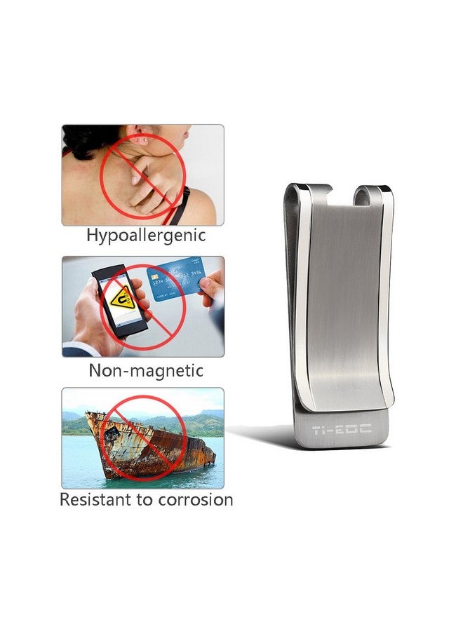 TI-EDC Titanium Slim Cash Money Clip For Men Wallet Credit Card Holder And Bottle Opener Boo Basket Stuffer For Him Christmas  - Image 4