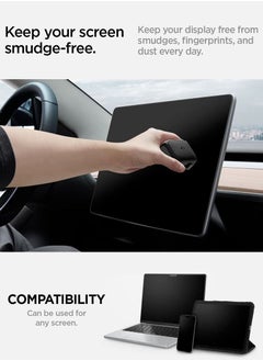 Spigen EZ Slide & Brush Screen Cleaner 2-in-1 designed for Tesla Cleaner and All Screens, Phones, Laptops, Tablets, EV Cars, No Solution Needed (Extra Microfiber Pad Included)  - Image 3