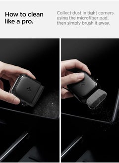 Spigen EZ Slide & Brush Screen Cleaner 2-in-1 designed for Tesla Cleaner and All Screens, Phones, Laptops, Tablets, EV Cars, No Solution Needed (Extra Microfiber Pad Included)  - Image 2