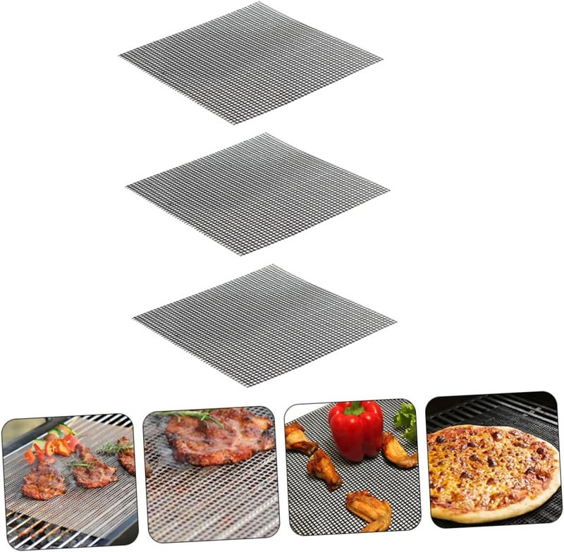 3pcs Non-Stick Mesh Mats Heavy Duty Cooking for Oven Outdoor Barbecue for Healthy Grilling and Baking - Image 5