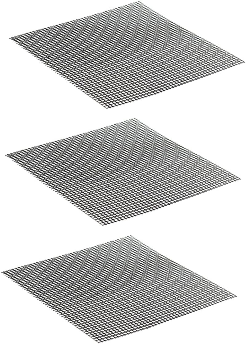 3pcs Non-Stick Mesh Mats Heavy Duty Cooking for Oven Outdoor Barbecue for Healthy Grilling and Baking - Image 1