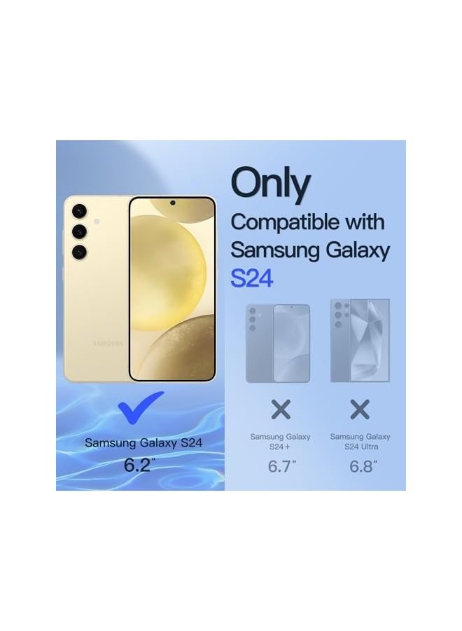 جي تيك واقي شاشة للخصوصية لهاتف Galaxy S24 5G مقاس 6.2 بوصة مع واقي عدسة الكاميرا، وفيلم زجاجي مقوى مضاد للتجسس، ومتوافق مع معرف بصمة الإصبع، وعبوتان لكل منهما - Image 2