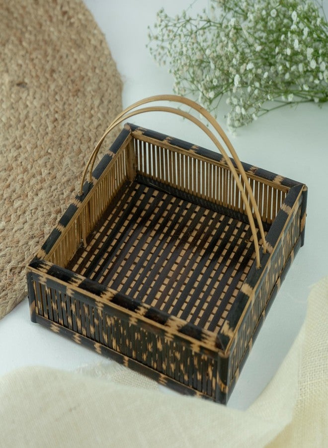 JUNSU CRAFT RA Junsu Craft Bamboo Pooja Basket for Worship – Pack of 1 | Eco-Friendly, Handcrafted Ritual Basket for Pooja, Aarti, and Religious Ceremonies | Perfect for Indian Festivals and Home Altars - Image 4