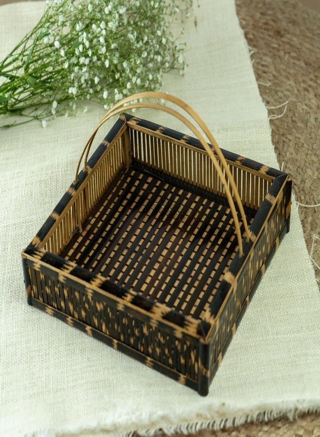 JUNSU CRAFT RA Junsu Craft Bamboo Pooja Basket for Worship – Pack of 1 | Eco-Friendly, Handcrafted Ritual Basket for Pooja, Aarti, and Religious Ceremonies | Perfect for Indian Festivals and Home Altars - Image 5