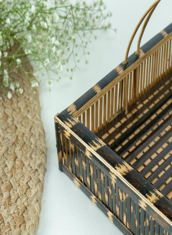 JUNSU CRAFT RA Junsu Craft Bamboo Pooja Basket for Worship – Pack of 1 | Eco-Friendly, Handcrafted Ritual Basket for Pooja, Aarti, and Religious Ceremonies | Perfect for Indian Festivals and Home Altars - Image 3