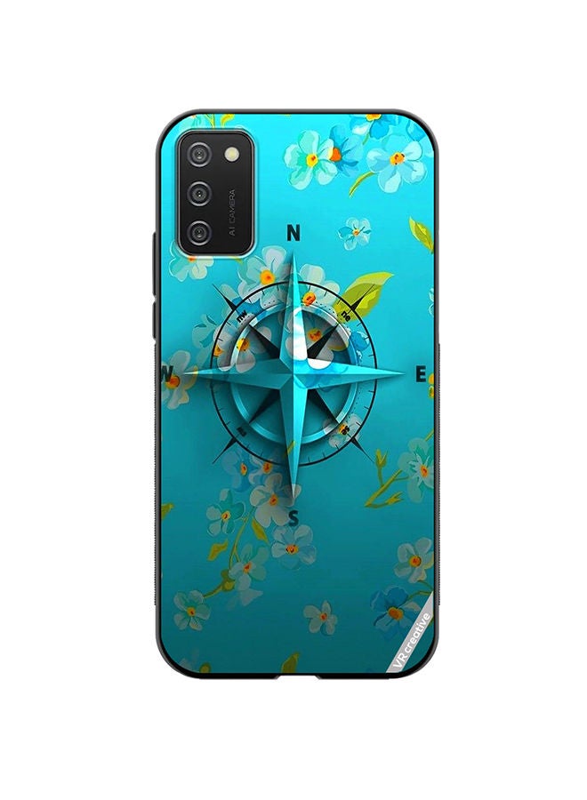 VR CREATIVE Protective Case Cover For Samsung Galaxy A02s Compass Design Multicolour - Image 1