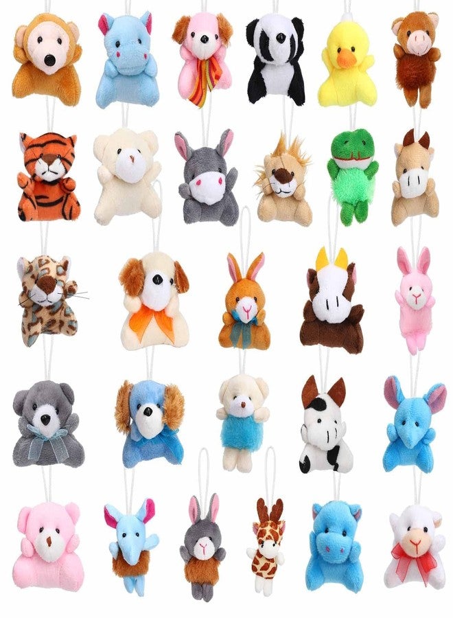 Lumiparty 28 Packs Valentines Day Animal Plush Toy with Heart Boxes for Kids, Mini Stuffed Animal Keychain Bulk for Girls Boys Valentine's Classroom Gift Exchange, Classroom Prize Party Favor - Image 2