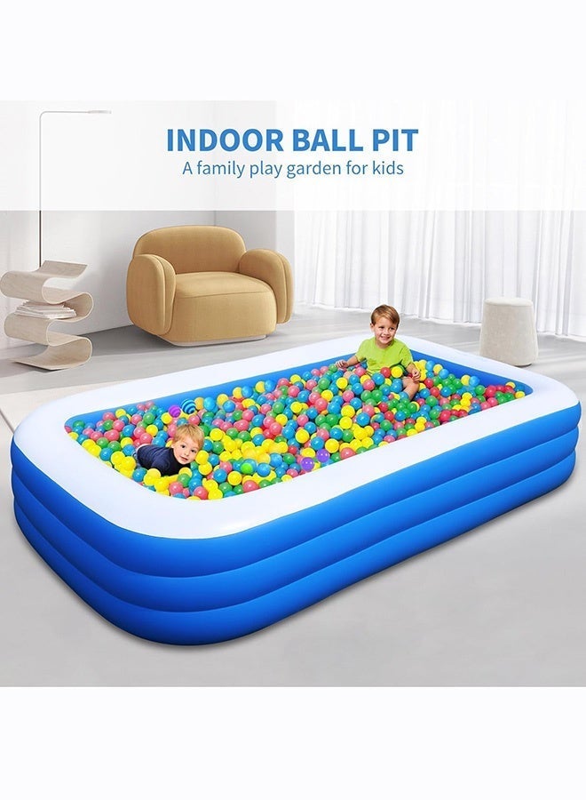 300 × 170 × 52CM Extra Large Inflatable Pool for Family, Thickened PVC Blow Up Swimming Pool for Adults and Kids, Backyard Garden Summer Water Party Pool - Image 3