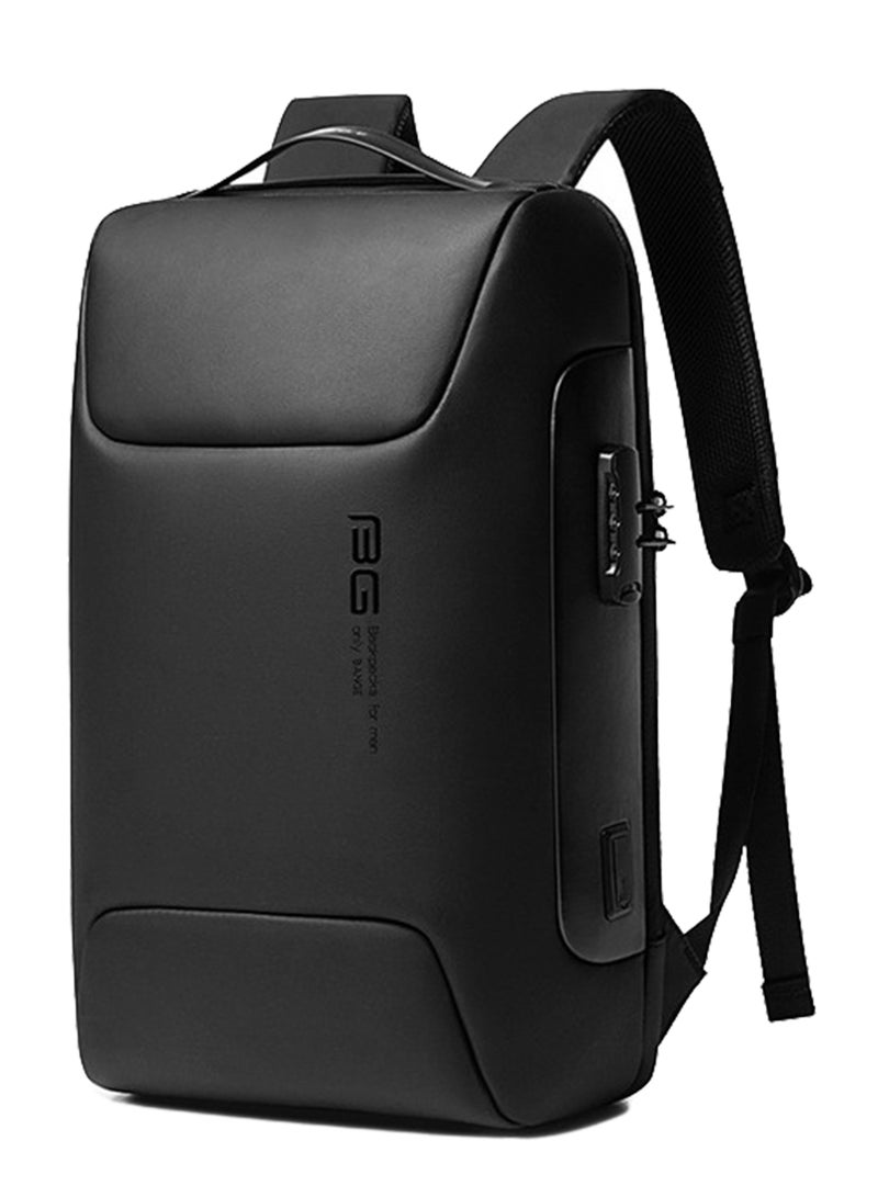 بانجي حقيبة ظهر من عصرية من بانجي  للأعمال مضادة للسرقة ضد الماء مع منفذ شحن USB خارجي وقفل محكم مرقم - Image 1