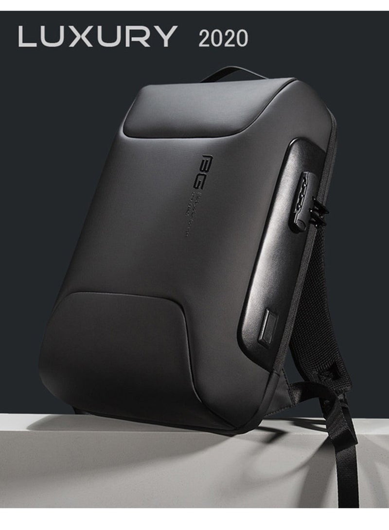 بانجي حقيبة ظهر من عصرية من بانجي  للأعمال مضادة للسرقة ضد الماء مع منفذ شحن USB خارجي وقفل محكم مرقم - Image 3