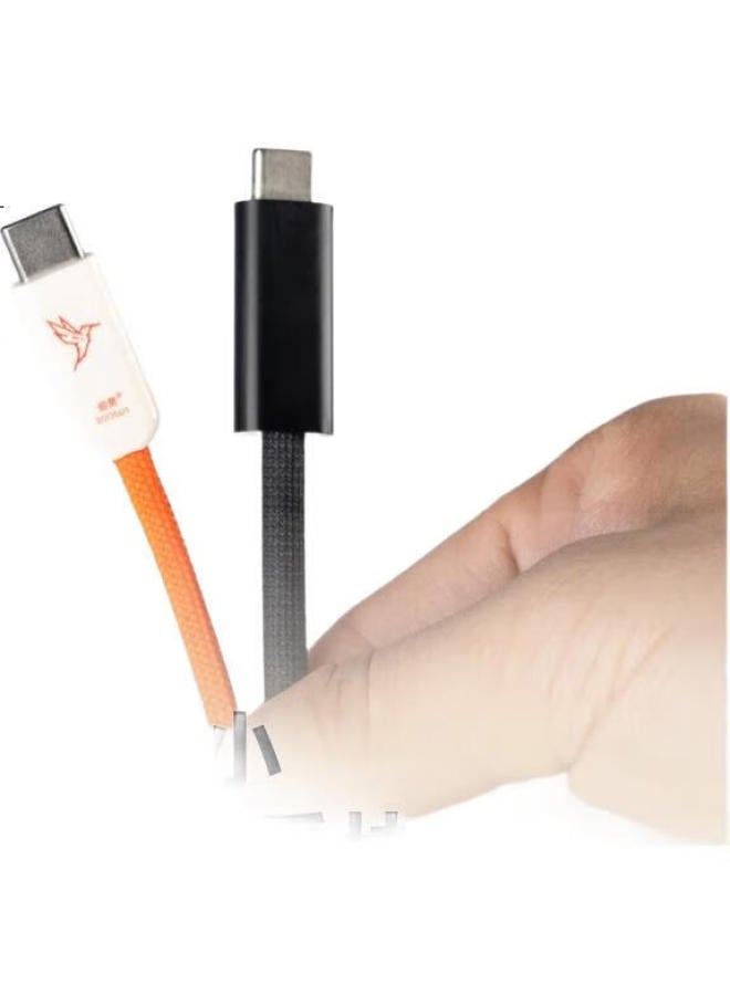Candysign Sugar Compatible With Thunderbolt 5 Data Cable Usb4 Full-Featured 240W Fast Charging Type-C 0.8M Phantom Black Thunder Line Macbook 16K Video Projection Line Fast Charging Line - Image 3