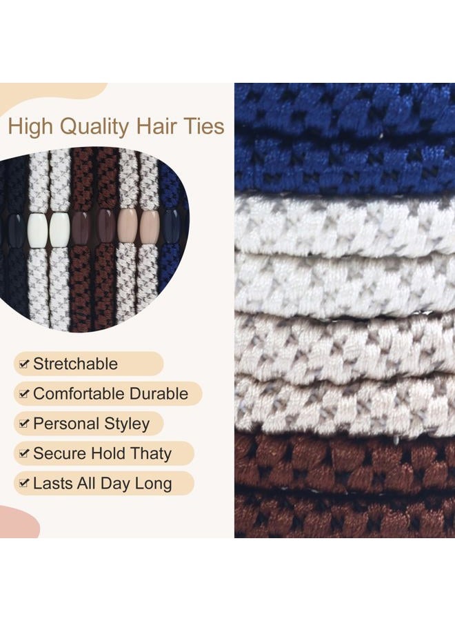 Clofiak Hair Ties for Men, 10Pcs Mens Bracelet Braided Hair Ties, No Crease No Damage, Curly Thick Dense Long Hair Ties for Guys - Image 4
