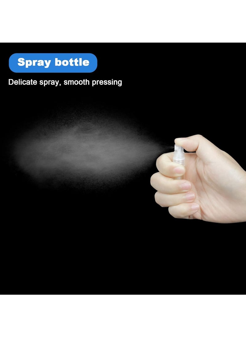 Home zone 15pcs Empty Mini Glass Spray Bottles with 5 Funnels, 5 Perfume Dispensers and 2 Refillable Droppers for Travel, Essential Oils, Perfume (5ml)  - Image 4