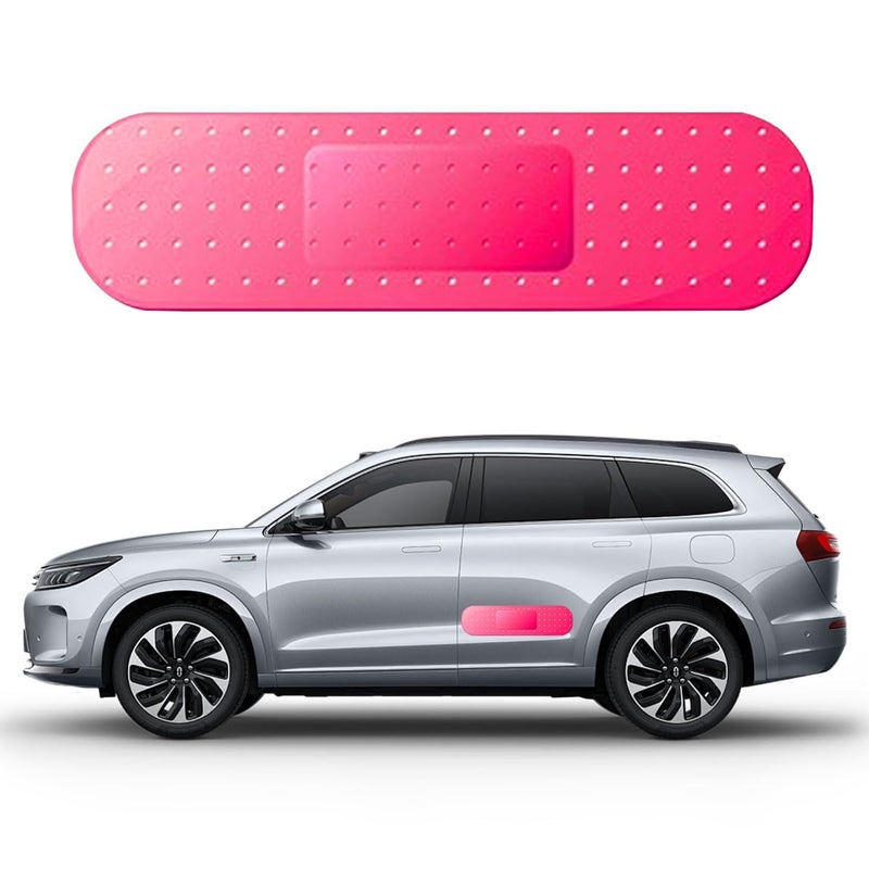 BDZMC Large Bandage Vinyl Sticker Decal for Car 237657 Funny Big BandAid Shape Decal Automotive Bumper Stickers for Car Dent and Scratch Cover Universal Fit for Car Truck SUV BoatPink 1PCS - Image 3