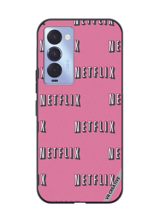 VR CREATIVE Protective Case Cover For Tecno Camon 18/18 P Netflix Design Multicolour - Image 1