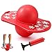 Simgoing Pogo Ball for Kids Ages 6 Snowflake Red Bounce Balance Board up to 160 Lbs Coordination Trick Ball with Pump Pogo Jumper Toy for Birthday Party Favors - Image 2