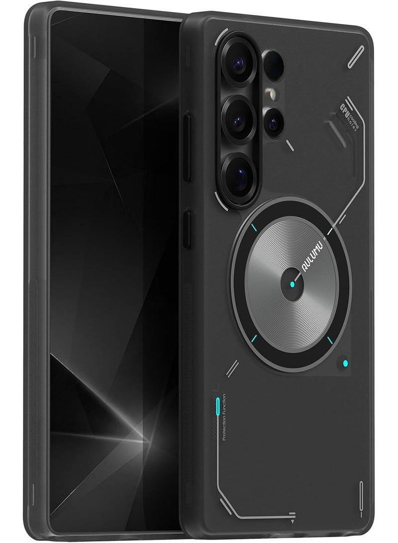 Aulumu جراب مغناطيسي Aulumu S25 Ultra Galaxy | تقنية IMD الحرارية | متوافق مع MagSafe | جراب تبريد سلبي لهاتف سامسونج اس 25 الترا - رمادي شفاف - Image 1