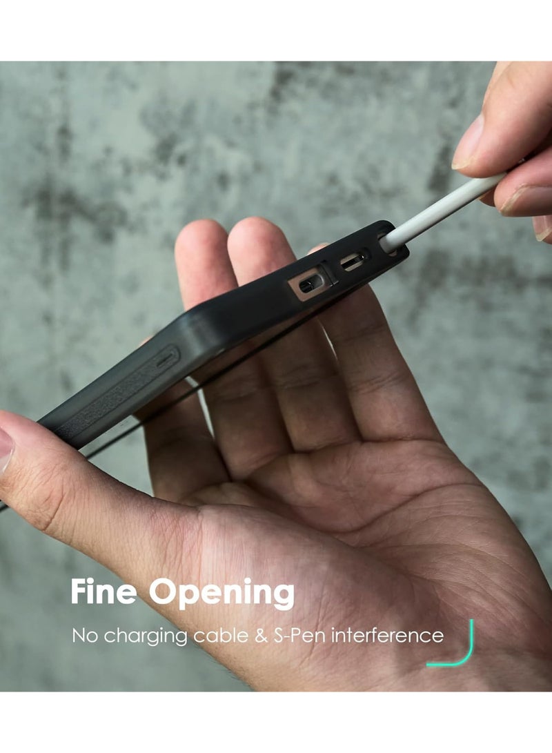 Aulumu جراب مغناطيسي Aulumu S25 Ultra Galaxy | تقنية IMD الحرارية | متوافق مع MagSafe | جراب تبريد سلبي لهاتف سامسونج اس 25 الترا - رمادي شفاف - Image 5