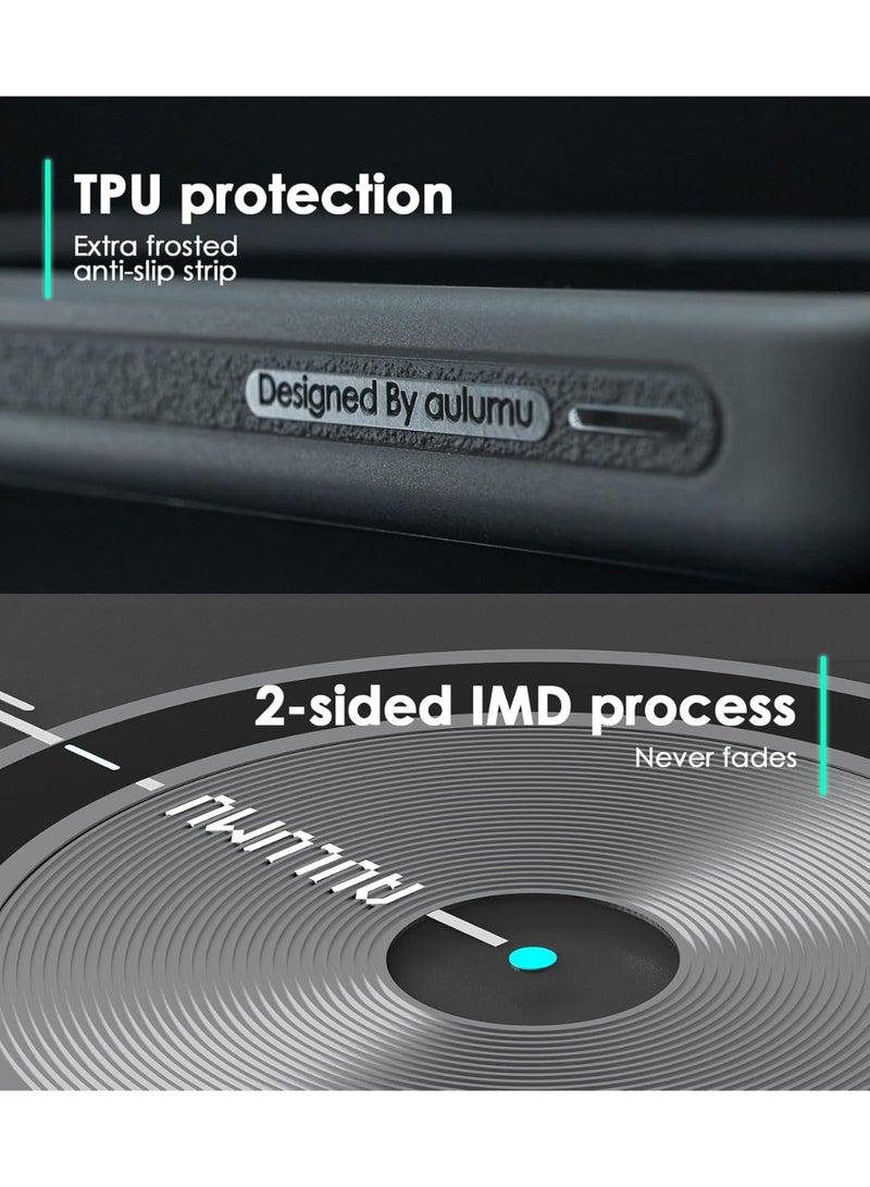 Aulumu جراب مغناطيسي Aulumu S25 Ultra Galaxy | تقنية IMD الحرارية | متوافق مع MagSafe | جراب تبريد سلبي لهاتف سامسونج اس 25 الترا - رمادي شفاف - Image 3