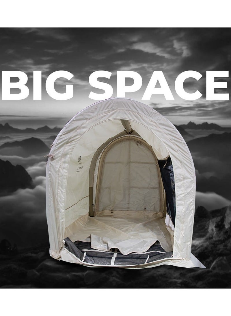 73Hours Compact Inflatable Tent For 2 People  Quick Setup, All-Weather Shelter With Electric Air Pump Included - Image 3