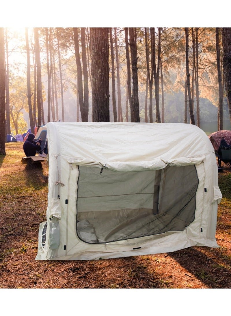 73Hours Compact Inflatable Tent For 2 People  Quick Setup, All-Weather Shelter With Electric Air Pump Included - Image 5