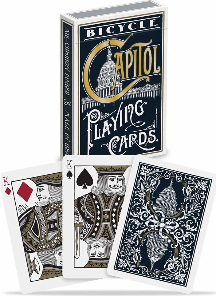 Bicycle - Capitol Playing Card Deck (Capitol Authentic Antique Aesthetic Playing Card) - Image 1