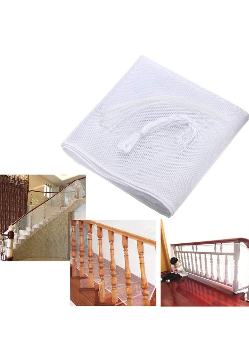 XiuWoo - Durable Adjustable Child Banister Safety Guard Removable Balcony and Stairway Safety Net 200cm*79cm - Image 1