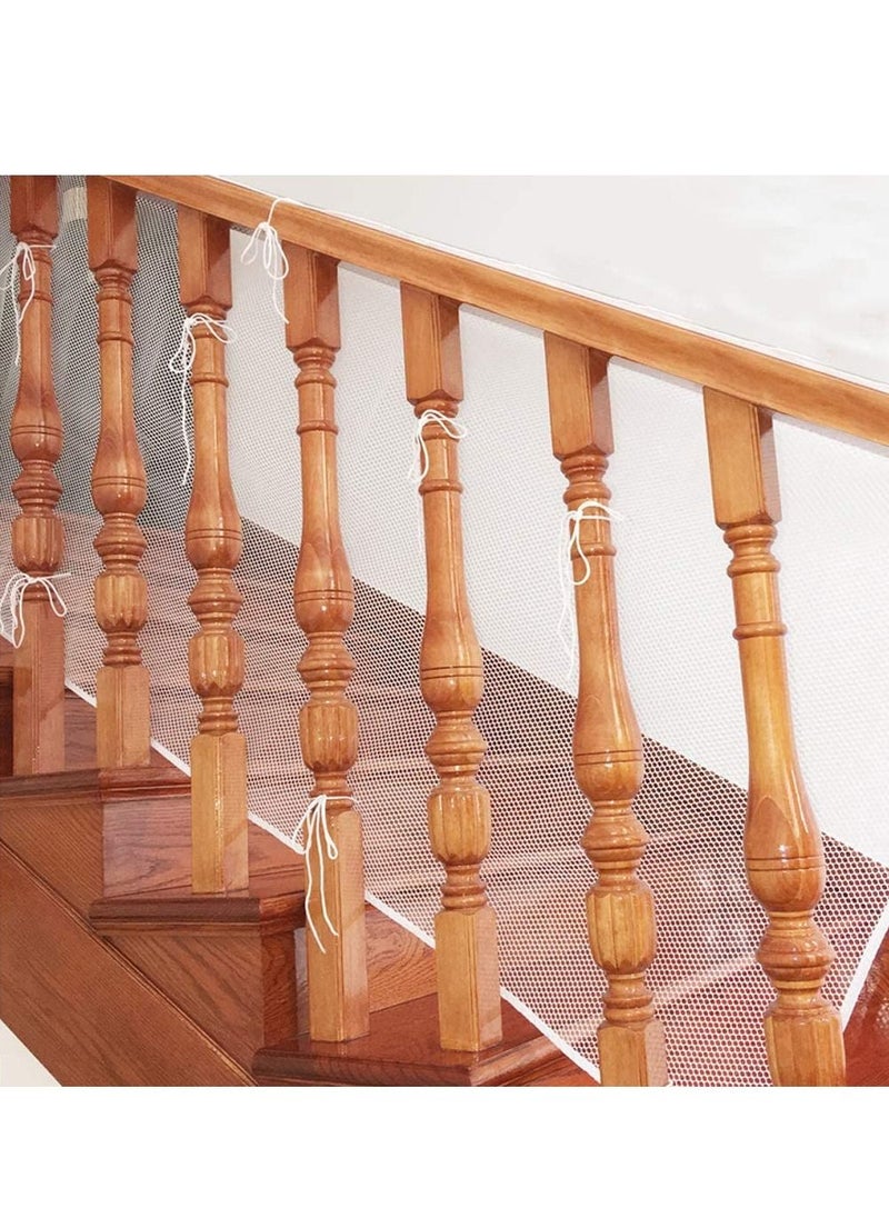 XiuWoo - Durable Adjustable Child Banister Safety Guard Removable Balcony and Stairway Safety Net 200cm*79cm - Image 1