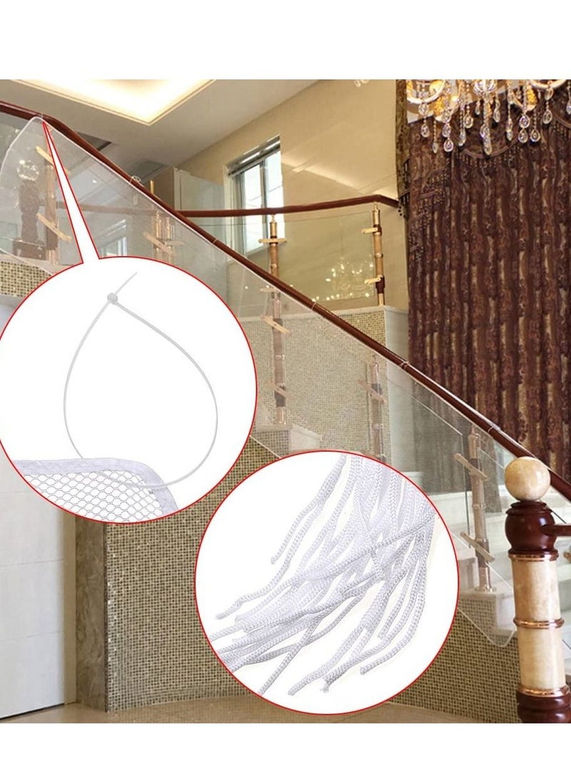 XiuWoo - Durable Adjustable Child Banister Safety Guard Removable Balcony and Stairway Safety Net 200cm*79cm - Image 1