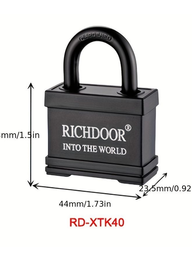 High Security Waterproof Padlock Model RD XTK60 Rust Proof Anti Theft Copper Core Lock with 4 Keys - Image 5