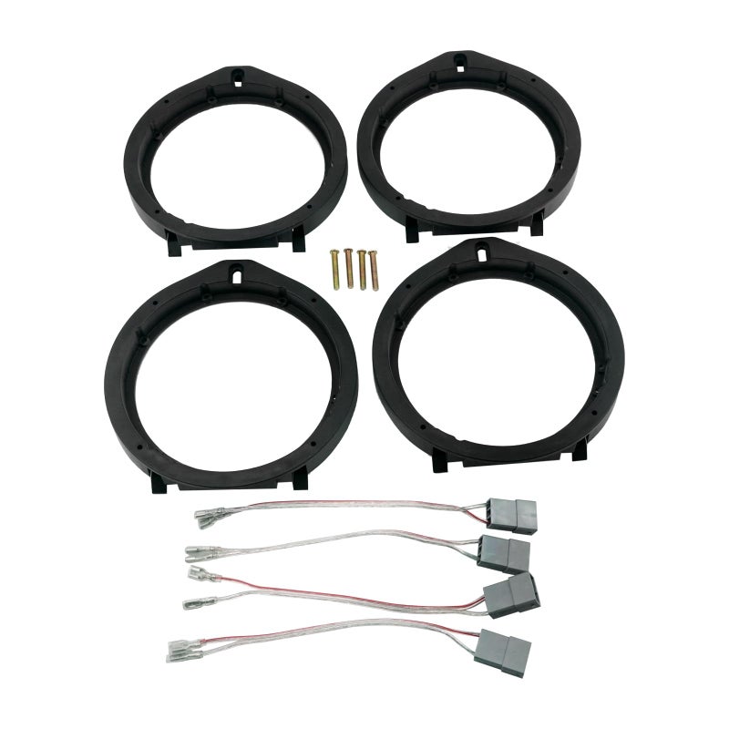 Generic Car Stereo Door Speaker Adapter Mounting Plates 6.5/6.75 Inch 165mm Spacer Rings Bracket with Wiring Harness Fit for Hon-da Civic 2006-2011 CRV 2012-2013 Insight 2010-2013 Odyssey CRZ 2011-2013  - Image 1