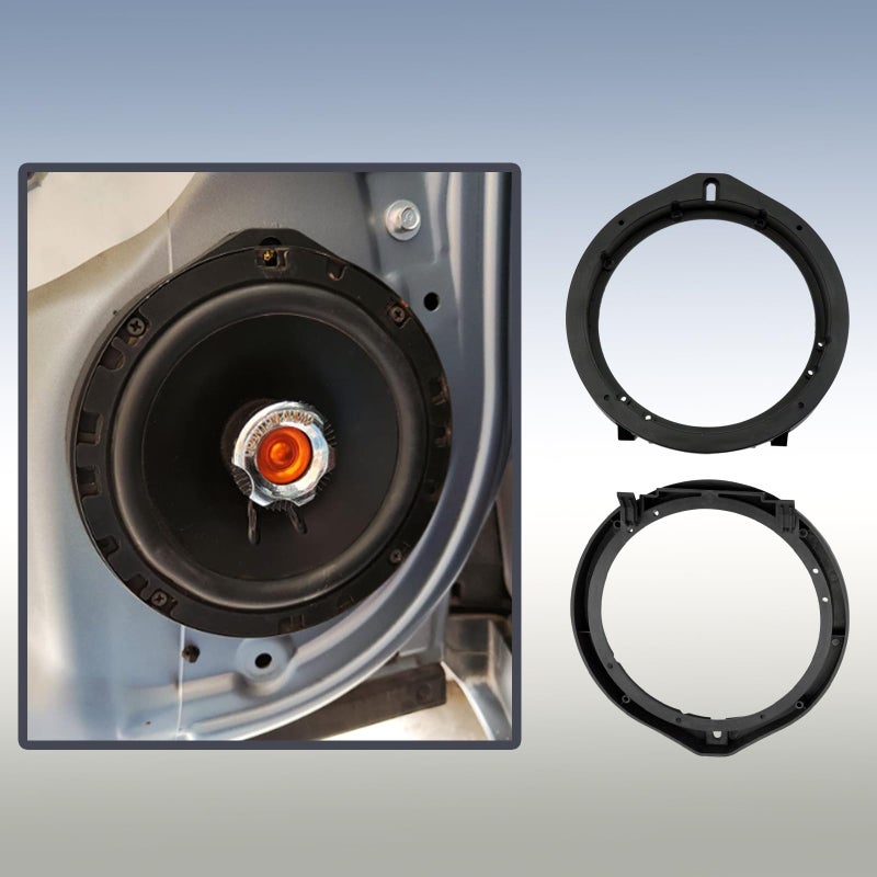 Generic Car Stereo Door Speaker Adapter Mounting Plates 6.5/6.75 Inch 165mm Spacer Rings Bracket with Wiring Harness Fit for Hon-da Civic 2006-2011 CRV 2012-2013 Insight 2010-2013 Odyssey CRZ 2011-2013  - Image 2