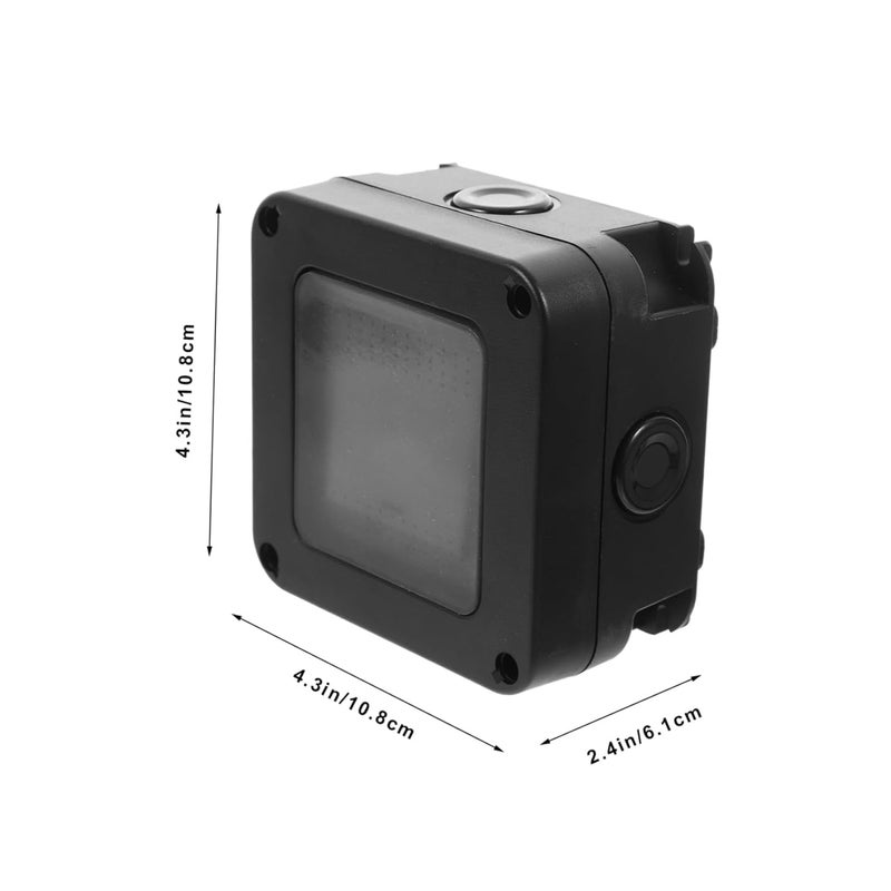 Alipis Outdoor Wall Outlet Box Weatherproof Socket Covers Hide Cables Wall Outlet Easy to Use - Image 2