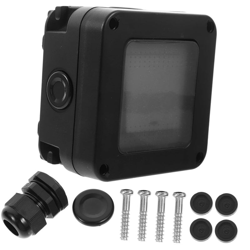 Alipis Outdoor Wall Outlet Box Weatherproof Socket Covers Hide Cables Wall Outlet Easy to Use - Image 1