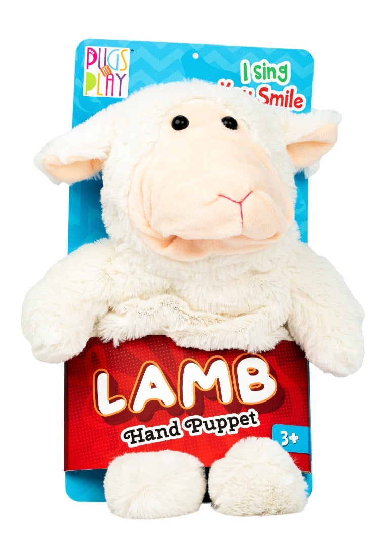 PUGS AT PLAY Pugs At Play Puppet Lamb 12-Inches, Battery Operated  | Interactive Plush Toy  - Image 1