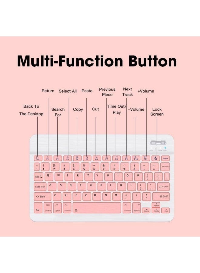 Wireless Keyboard & Mouse Combo: Slim, Rechargeable, Bluetooth & 2.4G. Ultra-Thin for Laptop & Mac. Arabic & English Letters (Black) - Image 4