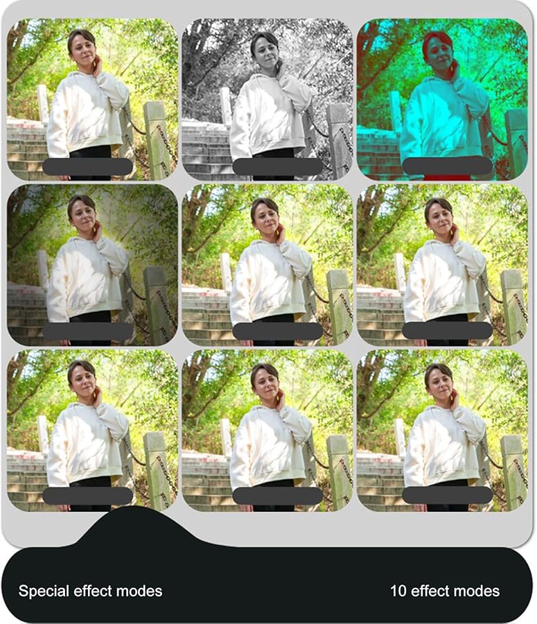 Asixxsix White 4K Digital Camera 64MP 18X Zoom Vlogging Compact Travel Camera with Flash - Image 4