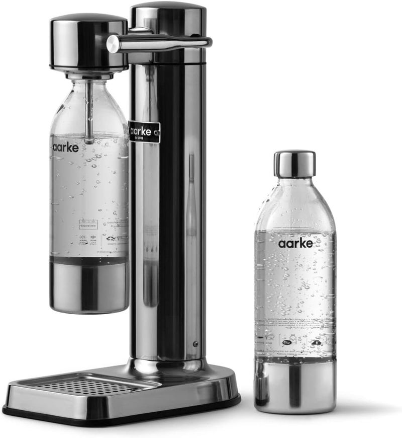 Aarke Carbonator 3, Sparkling Water Maker with 2 x PET Bottles 800ml, Steel Finish - Image 5