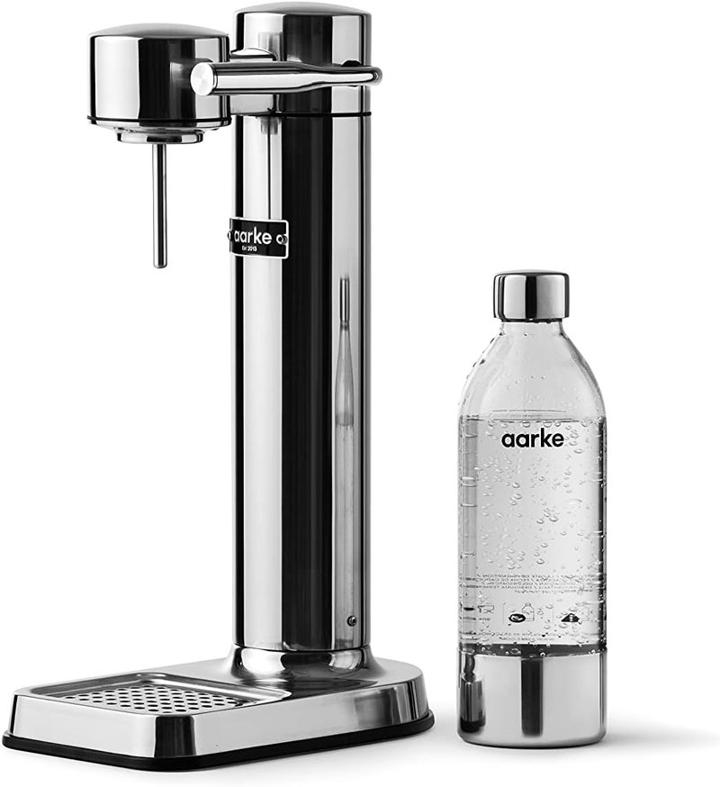 Aarke Carbonator 3, Sparkling Water Maker with 2 x PET Bottles 800ml, Steel Finish - Image 2