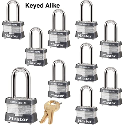 Master Lock 10 Keyed Alike Locks w 20 Keys 3KALF10 - Image 3