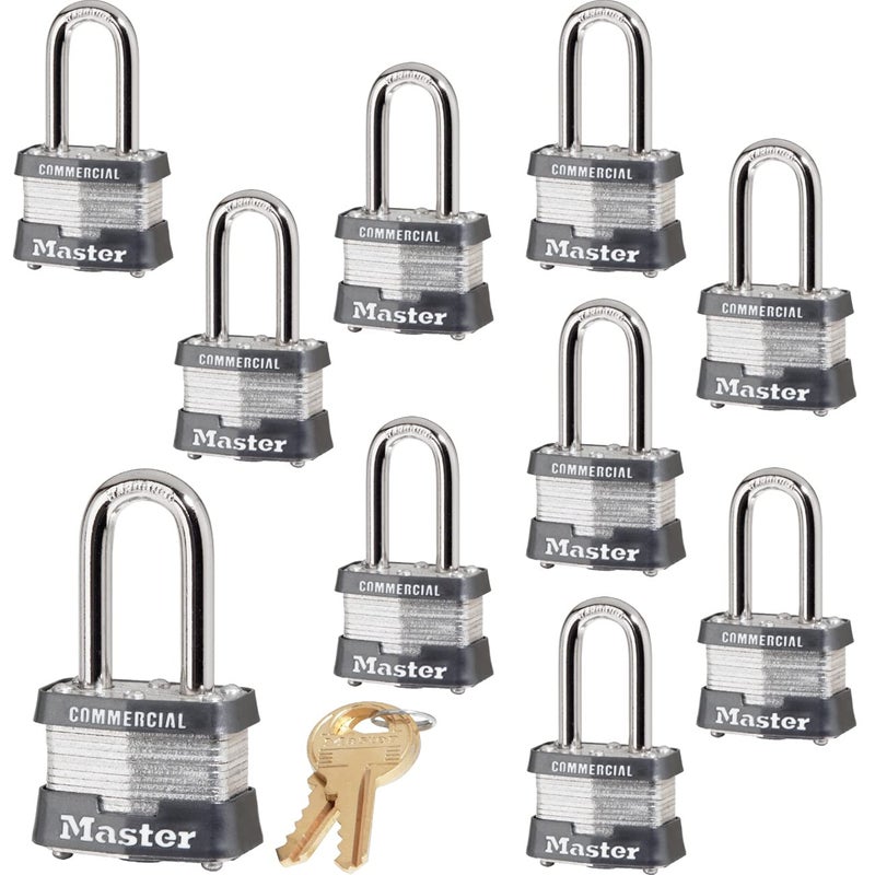 Master Lock 10 Keyed Alike Locks w 20 Keys 3KALF10 - Image 2