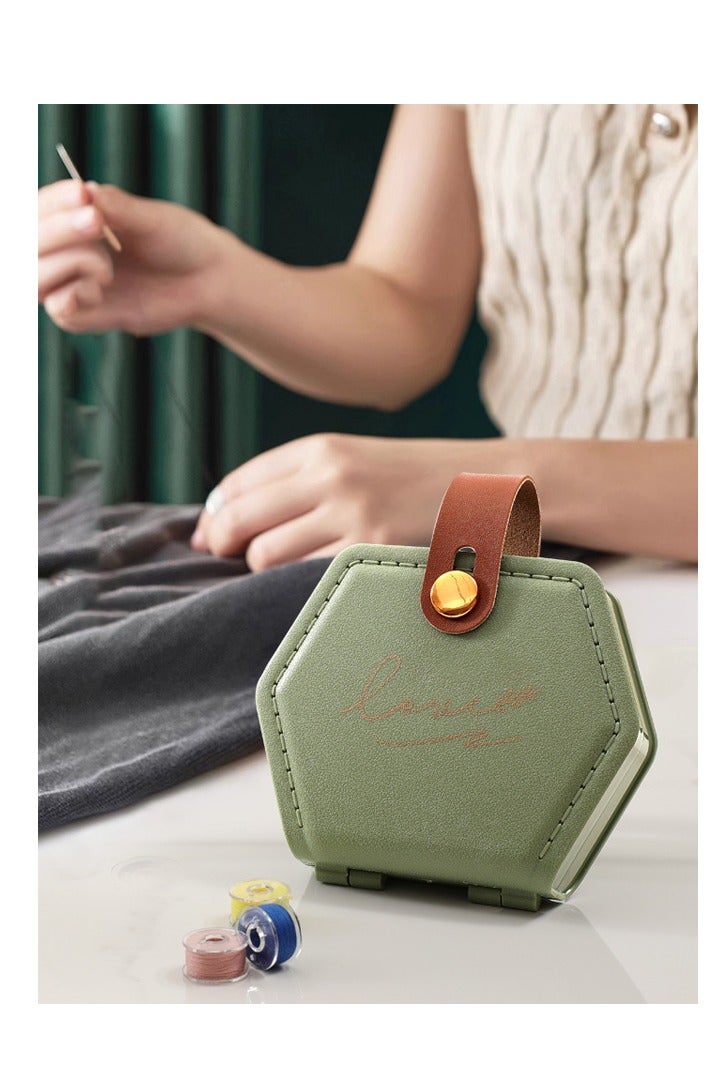 22 Pieces Sewing Kit, Portable Needle and Thread Case, Easy to Carry and Store, Home Sewing Supplies, Suitable for Students, Travelling, Home Use, Green - Image 4