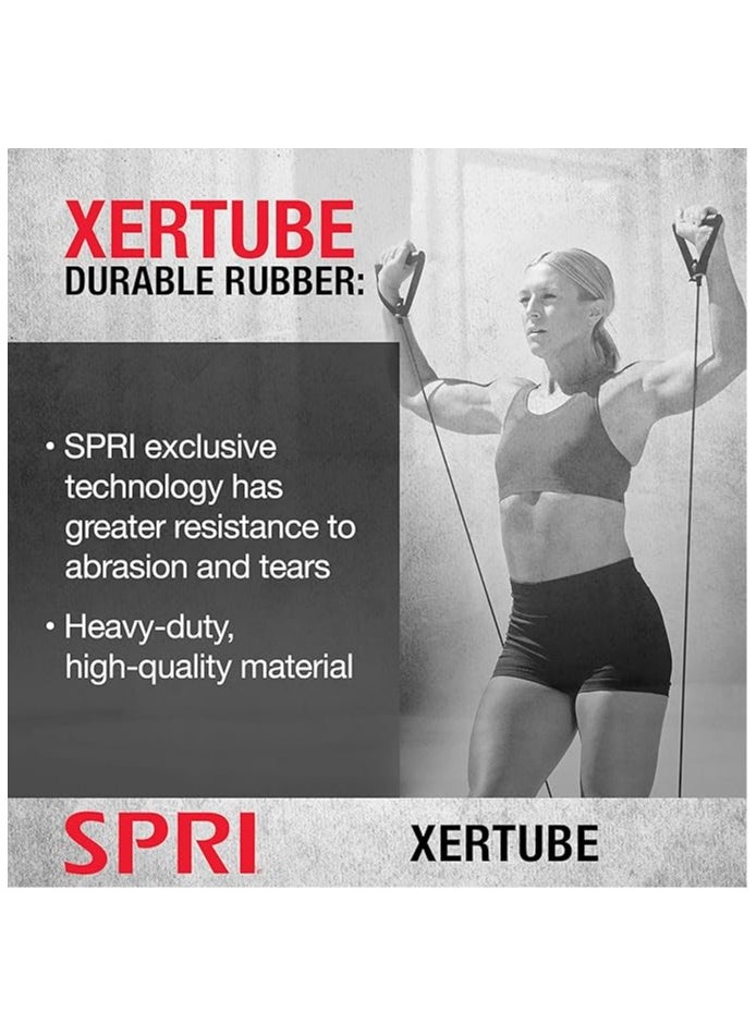 SPRI SPRI Xertube Resistance Bands with Handles – All Exercise Cords Sold Separately with Home Gym Workout Fitness Door Anchor Attachment Option  - Image 3