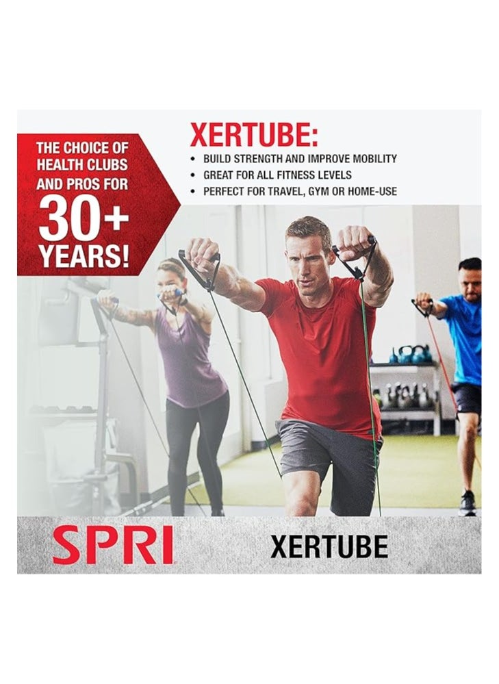 SPRI SPRI Xertube Resistance Bands with Handles – All Exercise Cords Sold Separately with Home Gym Workout Fitness Door Anchor Attachment Option  - Image 2