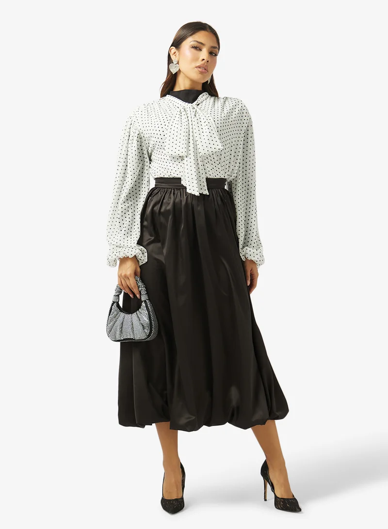 Khizana Ballon Hem Skirt