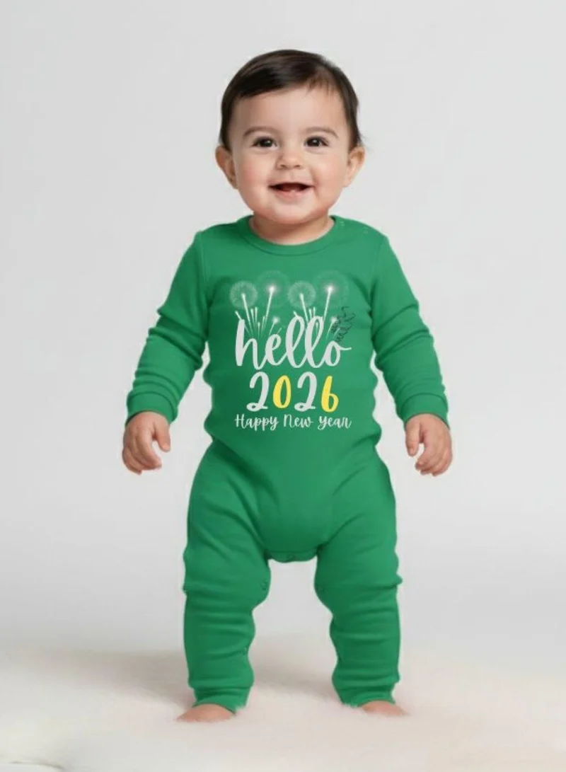 بيبي كلو Soft, breathable cotton romper for your baby’s first New Year.